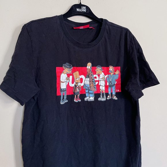 Supreme Simpson's Black Tee Sz S - Picture 3 of 5